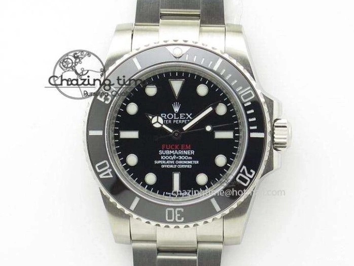 116610 Bezel Skeleton DIal Best Sandblasted Edition on ROF Andrea Submariner Carbon SA3130 Pirlo 0308